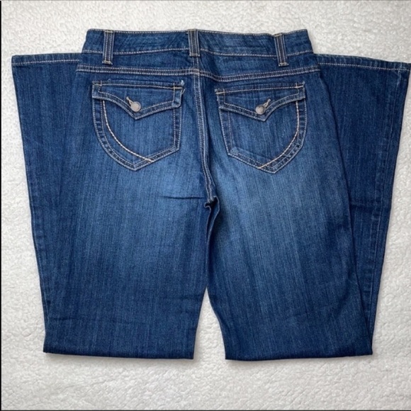 Nine West Jeans Size 4 Denim Flare wide leg Size 4 / 26 - Picture 7 of 9